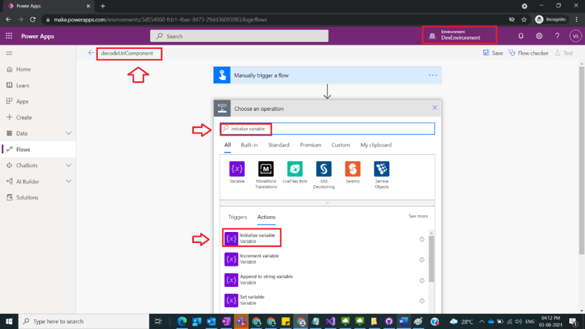 Usage of Decode URI in Power Automate